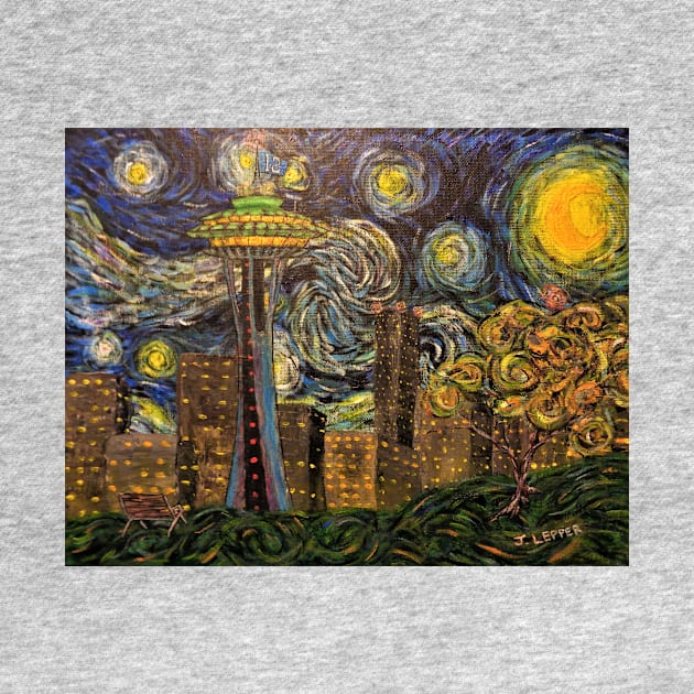 Dedication to Van Gogh (Seattle Starry Night) by Jack Lepper